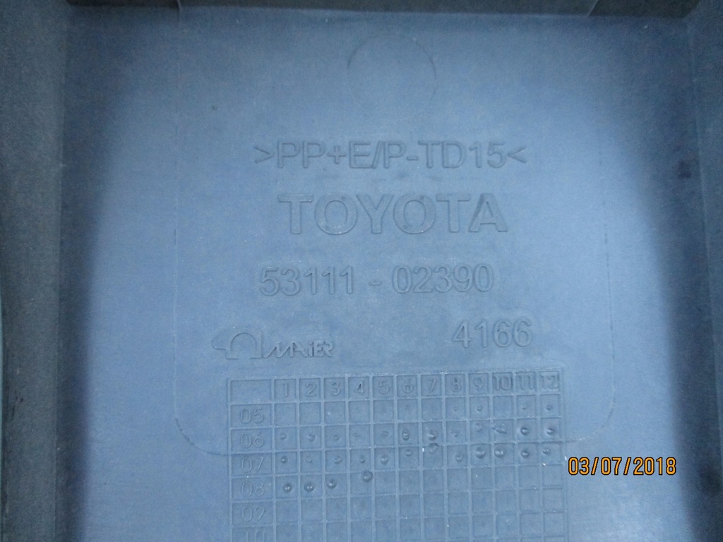 ΕΝΙΣΧΥΣΗ TOYOTA AURIS ΚΑΙ Ε15 τσίχλα προφυλακτήρα Product image