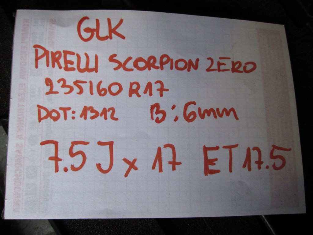 Ζάντες, ζάντες, ελαστικά, Mercedes GLK 17'' Product image