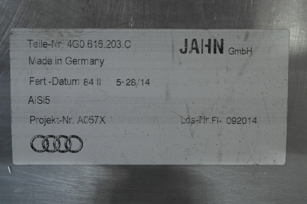 AUDI A6 A7 4.0 TFSI AIR TANK 4G0616203C Product image