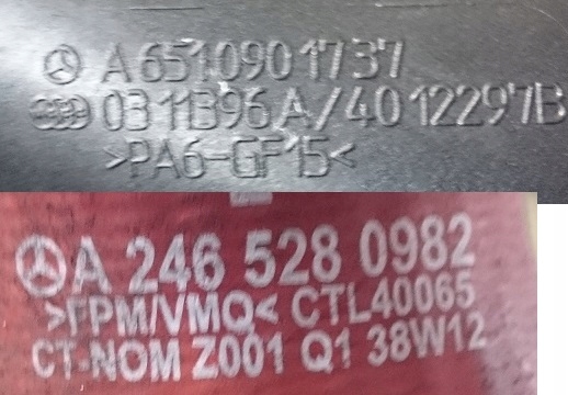 ΣΩΛΗΝΑΣ ΣΩΛΗΝΑΣ MERCEDES A B GLA X156 A2465280982 Product image