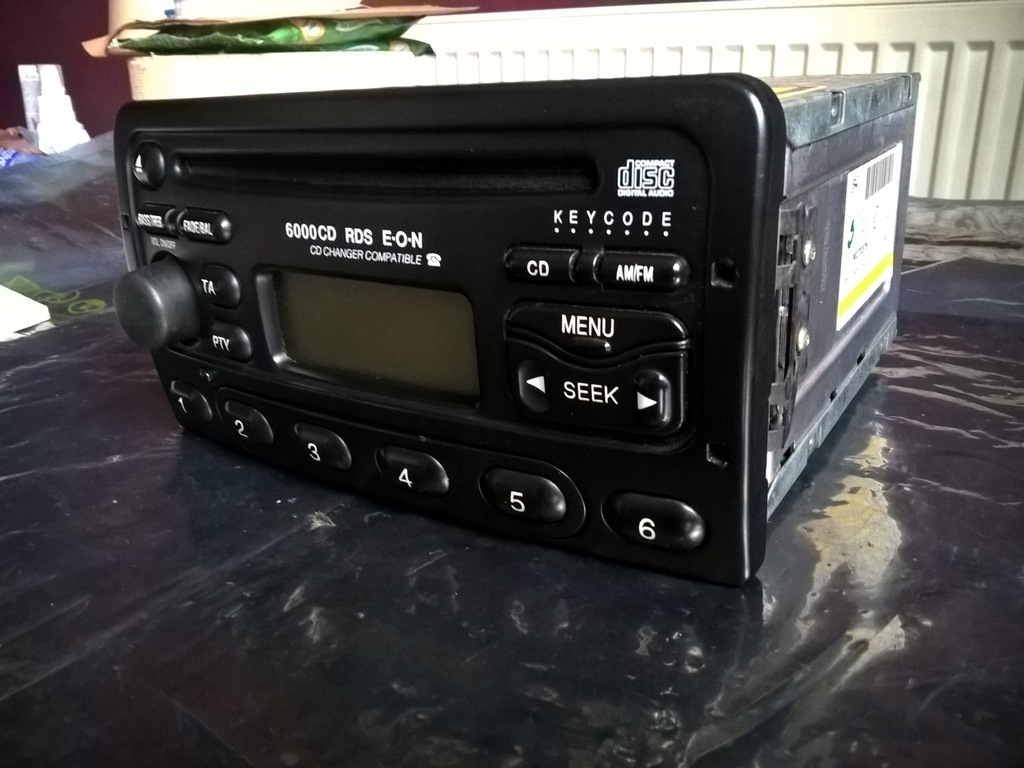FORD MONDEO FOCUS FIESTA RADIO 6000CD RDS EON +ΚΩΔ. Product image