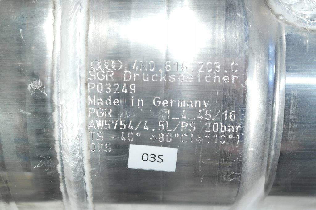 ΡΕΖΕΡΒΟΥΑΡ ΠΙΕΣΗΣ ΑΕΡΑ AUDI A8 4N D5 Product image