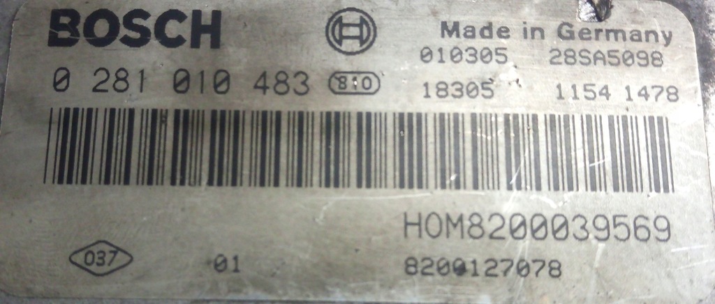 Ελεγκτής Renault 8200039569 0281010483 CLEAN Product image