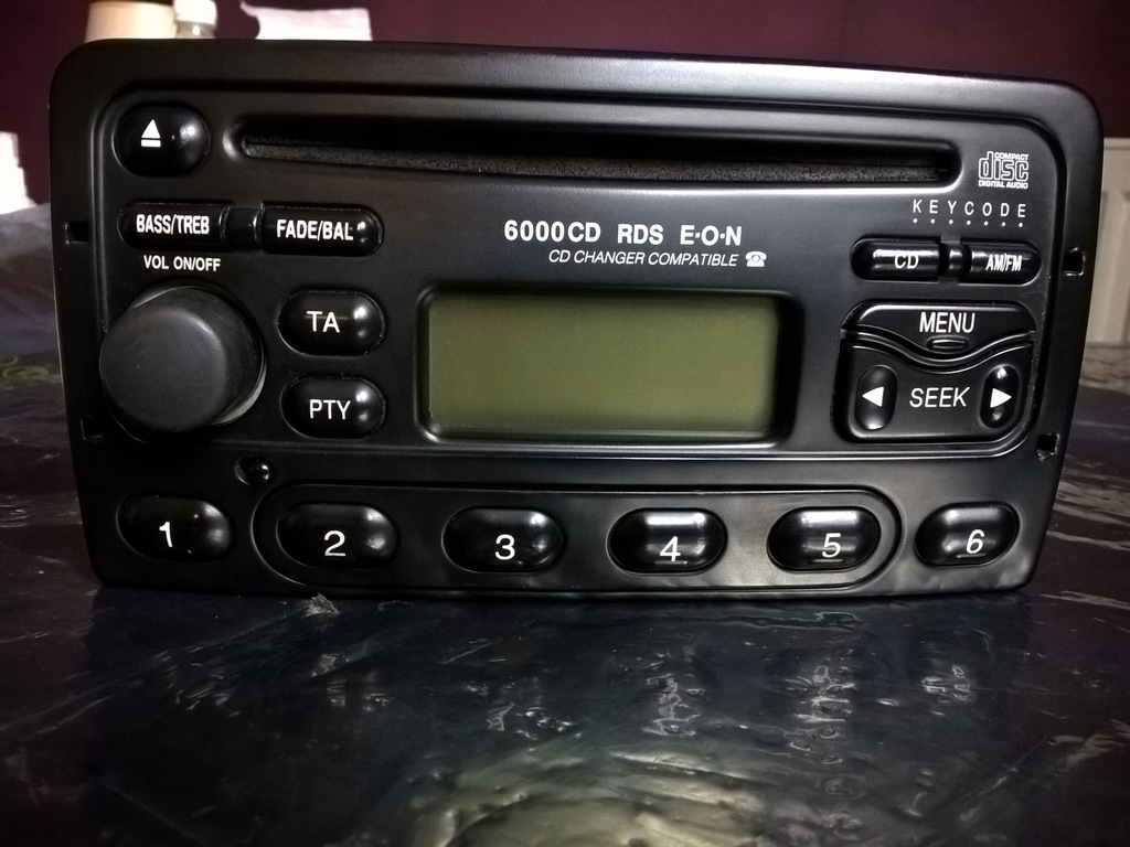 FORD MONDEO FOCUS FIESTA RADIO 6000CD RDS EON +ΚΩΔ. Product image