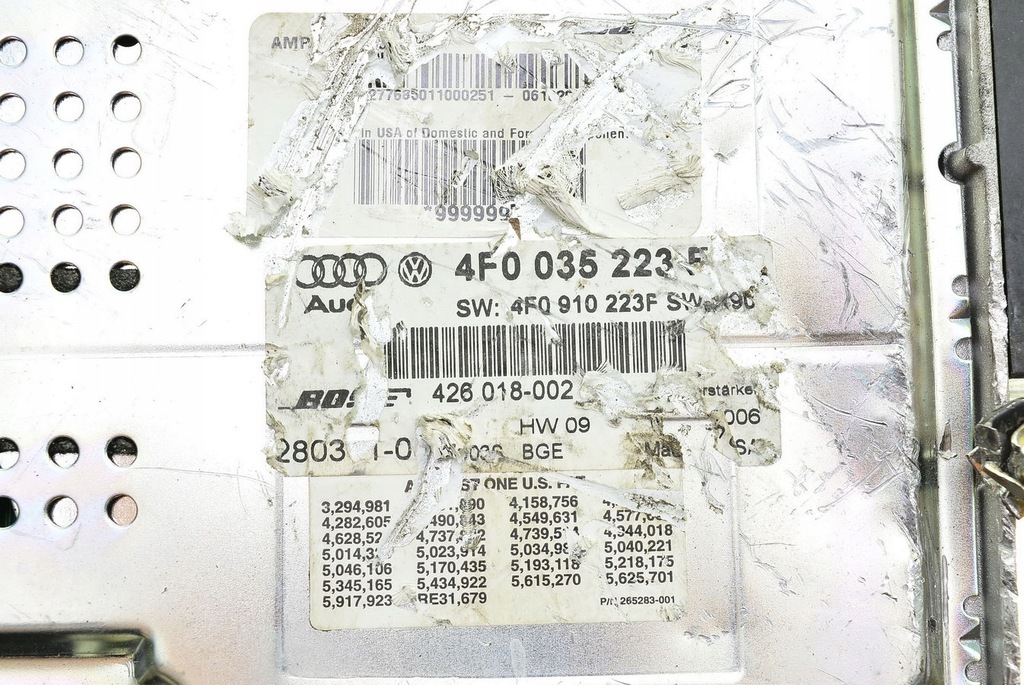 ΕΝΙΣΧΥΤΗΣ BOSE AUDI A6 C6 4F0035223F Product image