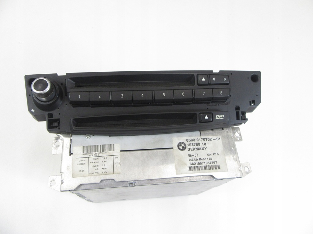 Πλοήγηση CCC Πίνακας ανάγνωσης ραδιοφώνου DVD Navi BMW 5 e60 e61 LIFT LCI μενού PL Product image
