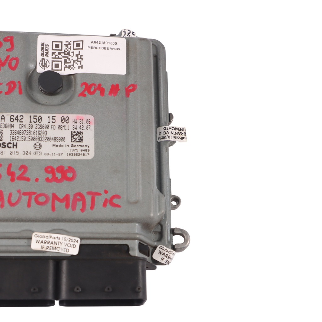 Mercedes W639 3.0CDI OM642.990 ECU A6421501500 Automatic Engine Product image