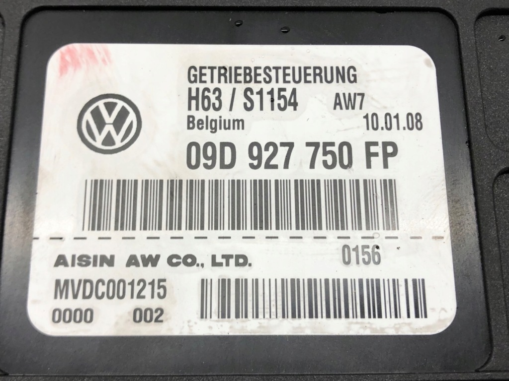 ΕΛΕΓΧΟΣ ΚΙΒΩΤΙΟΥ ταχυτήτων PORSCHE CAYENNE 09D927750FP 02-10 4,8 385KM Product image