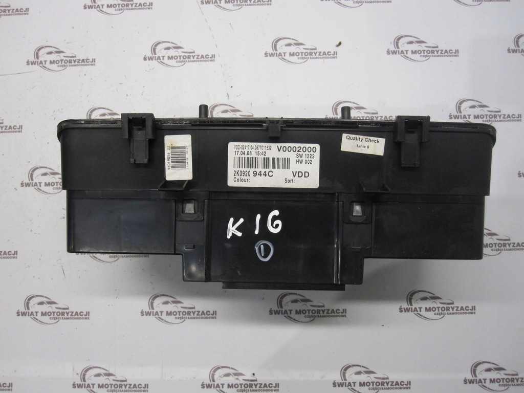 Volkswagen Caddy III 08R Μετρητής ρολογιού 2K0920944C A2C53025660 Englishman Product image
