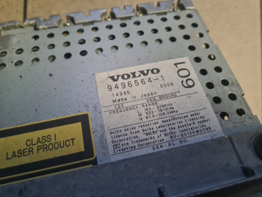 RADIO CD 9496564-1 Volvo S80 Product image