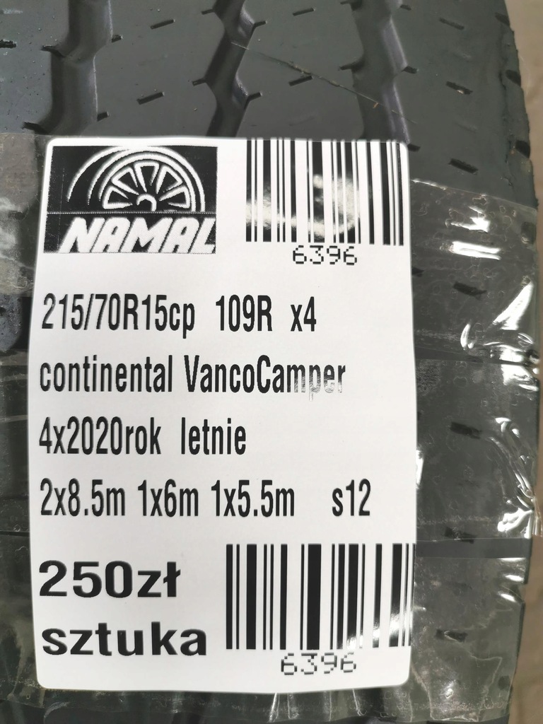 Θερινά ελαστικά 215/70R15cp continental 2020 8,5mm 6396 Product image