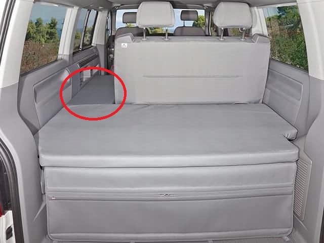 αποθηκευτικός χώρος επιπλέον κρεβάτι VW T5 T6 CALIFORNIA BEACH Product image