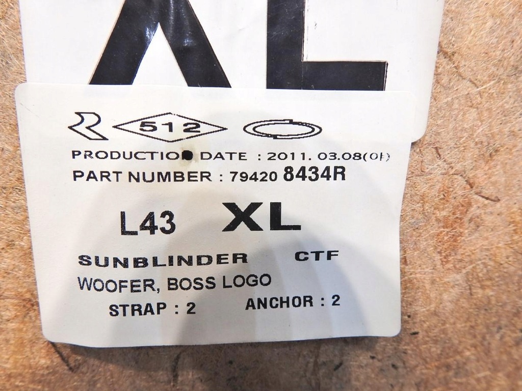 ΠΙΣΩ ΡΑΦΙ SHELL RENAULT LATITUDE 794208434R Product image