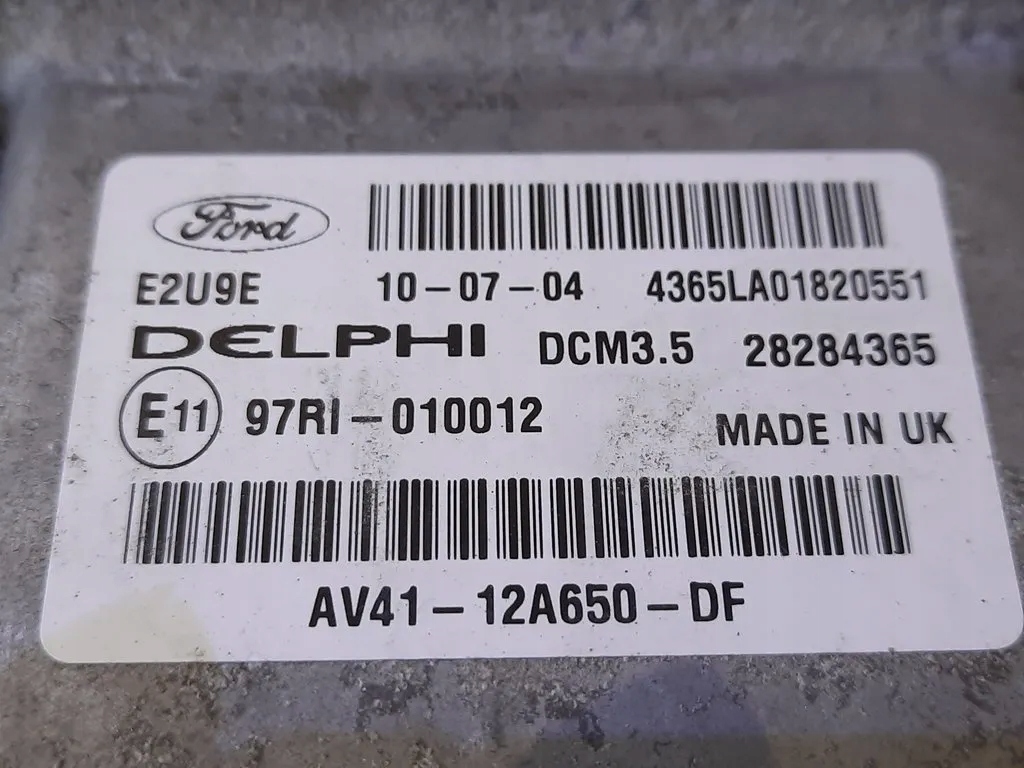 ΕΛΕΓΧΟΣ ΚΙΝΗΤΗΡΑ Kuga MK1 2.0TDCI AV41 12A650 DF Product image