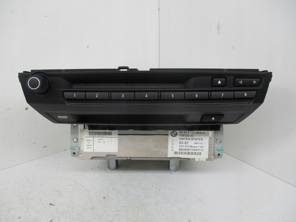 Μονάδα ανάγνωσης πλοήγησης BMW X5 E70 CCC 9165854 9133784 Product image
