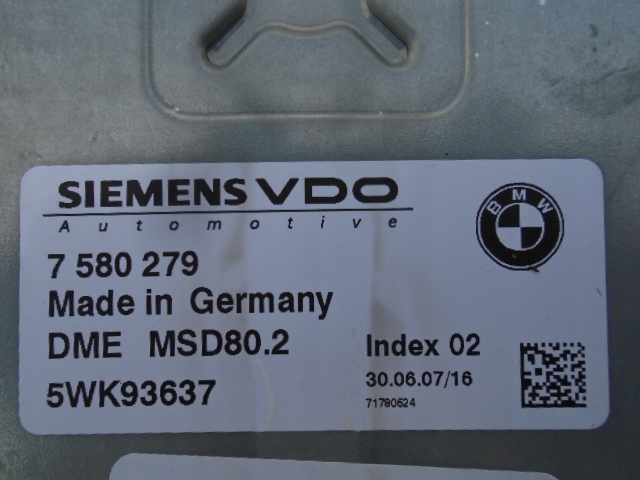 ελεγκτής κινητήρα υπολογιστή bmw e81 e87 116i 118i Product image