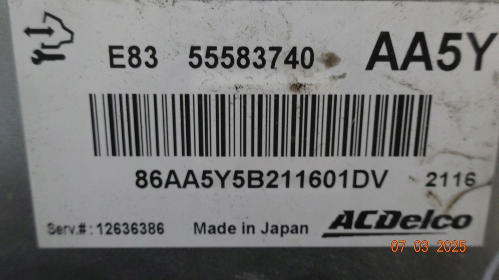 Opel Corsa D Lift 12R Computer Engine Controller 55583740 12636386 Product image