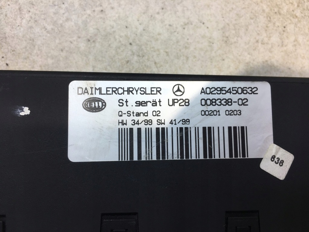 ΜΟΝΑΔΑ ΚΕΝΟ MERCEDES W202 2.0 A0295450632 Product image