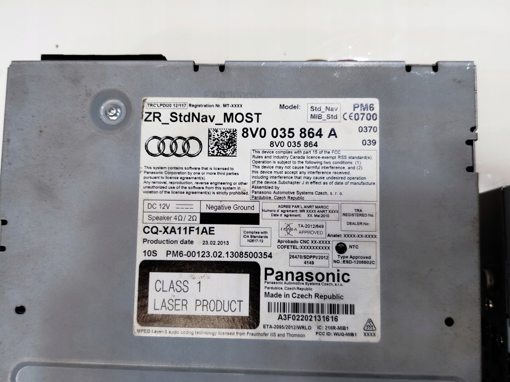 ΑΝΑΓΝΩΣΤΗΣ ΠΛΟΗΓΗΣΗΣ AUDI A3 8V 8V0035864A ΛΕΙΤΟΥΡΓΙΚΟ, ΝΟΜΙΚΟ! Product image