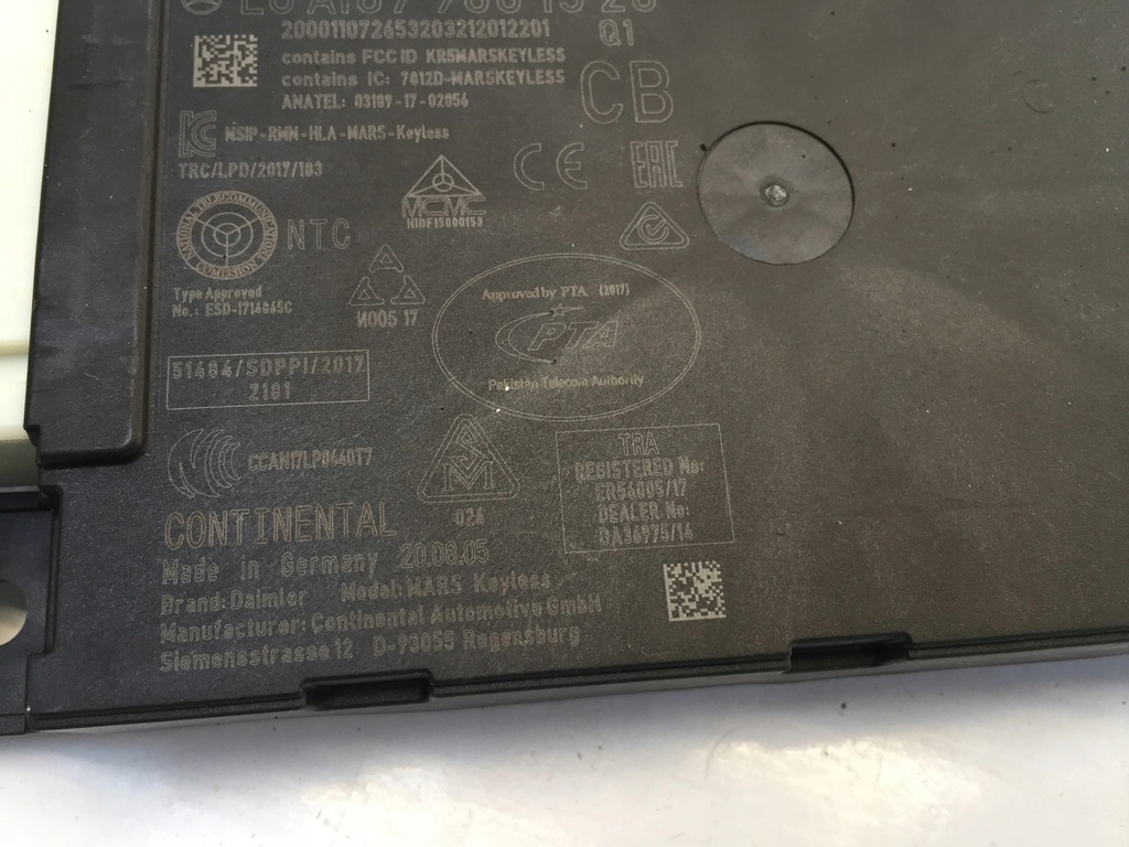 ΕΛΕΓΧΟΣ ΜΟΝΑΔΑΣ ΕΛΕΓΧΟΥ ΜΟΝΑΔΑΣ MERCEDES GLA II H247 Product image