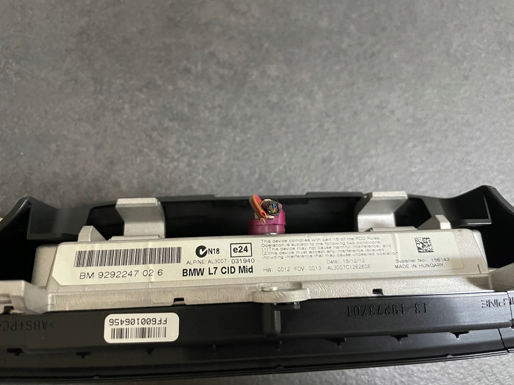 ΟΘΟΝΗ ΠΛΟΗΓΗΣΗΣ BMW F31 OE 9292247 Product image