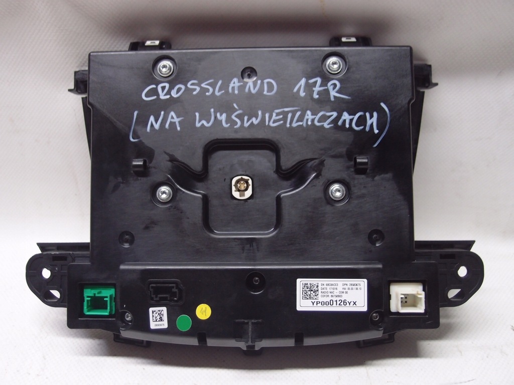 RADIO NAVIGATION OPEL CROSSLAND 2017 YP000126YX Product image