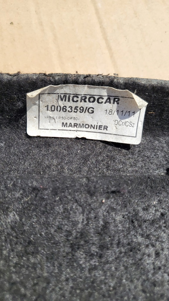 MICROCAR MGO 11R ΠΙΣΩ ΠΑΝΕΛ ΚΟΡΜΟΥ Product image