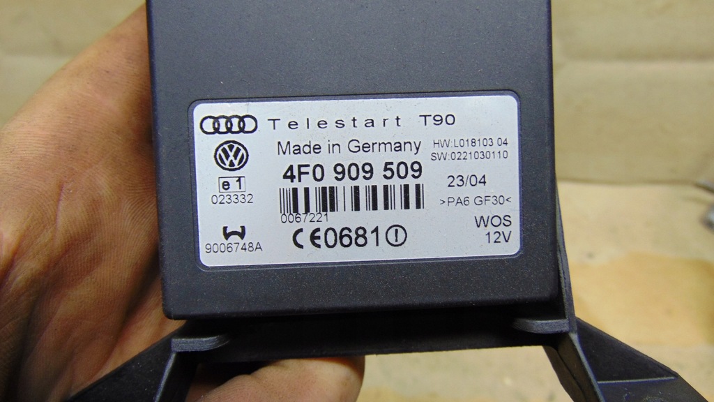 ΜΟΝΑΔΑ ΕΛΕΓΚΤΗ WEBASTO TELESTART T90 4F0909509 Product image