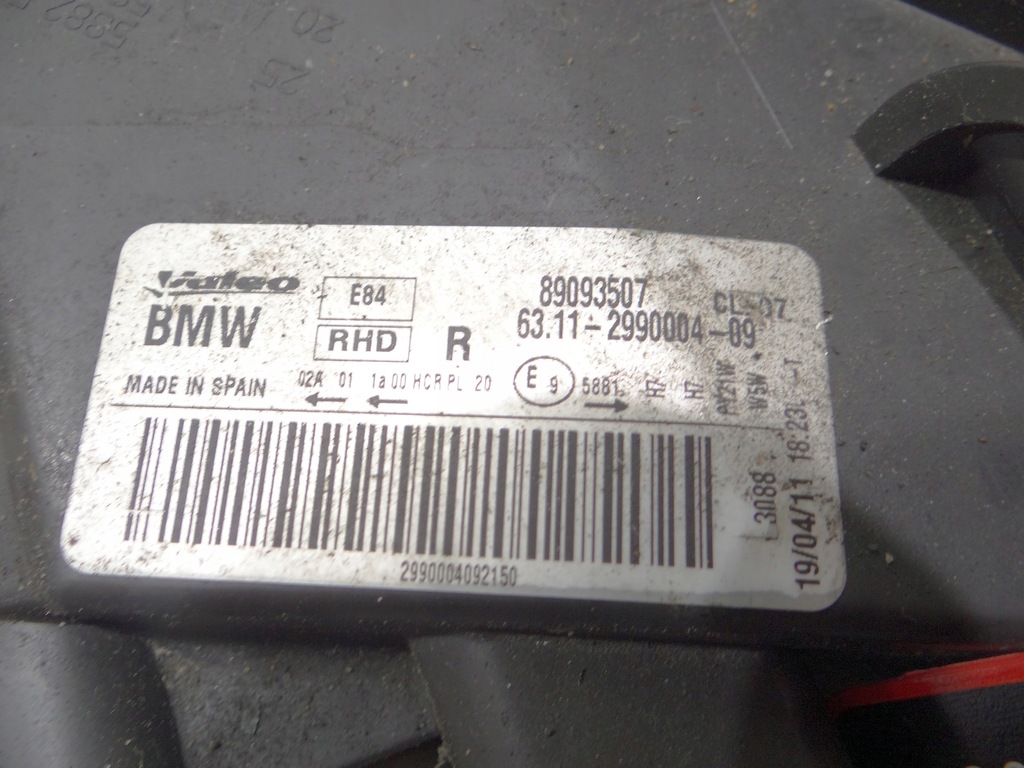 ΔΕΞΙΟ ΦΩΤΙΣΤΙΚΟ BMW X1 E84 ΟΕ 2990004 Product image