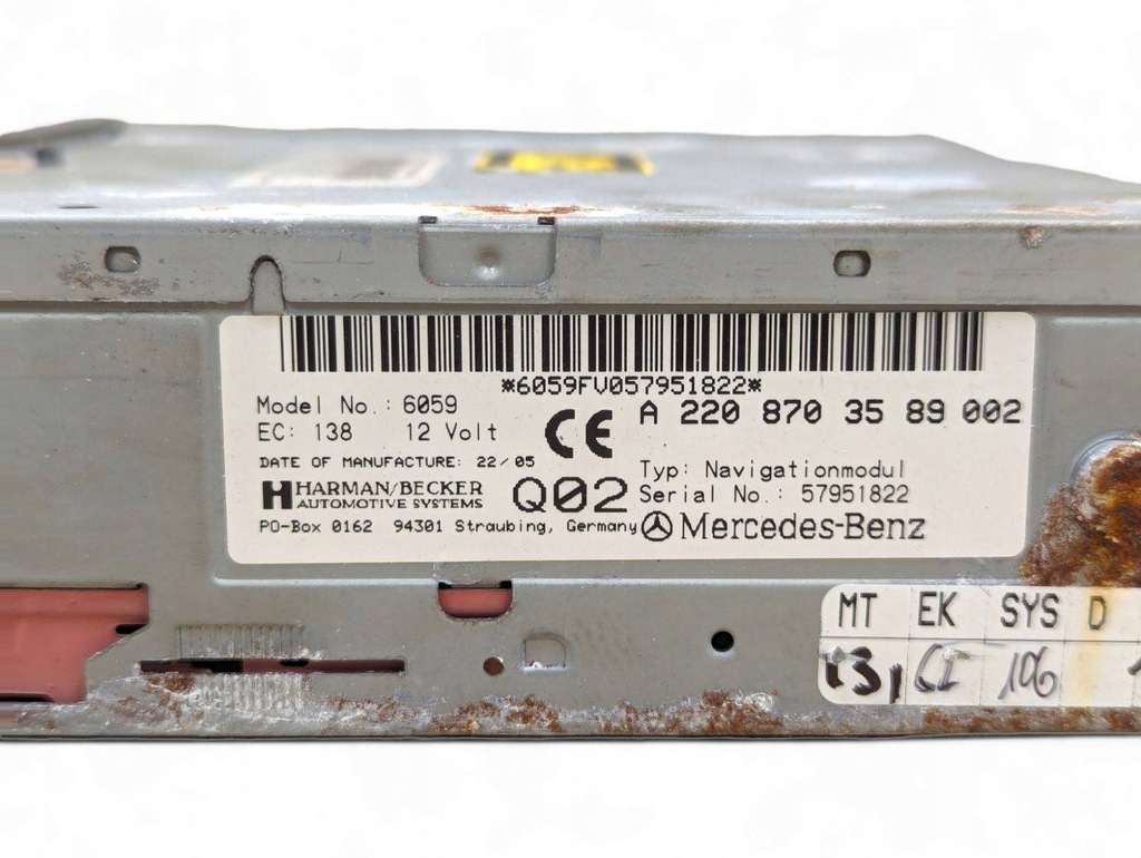 Ραδιοπλοήγηση Mercedes-Benz CLS-Class C219 2005 A2208703589 Product image