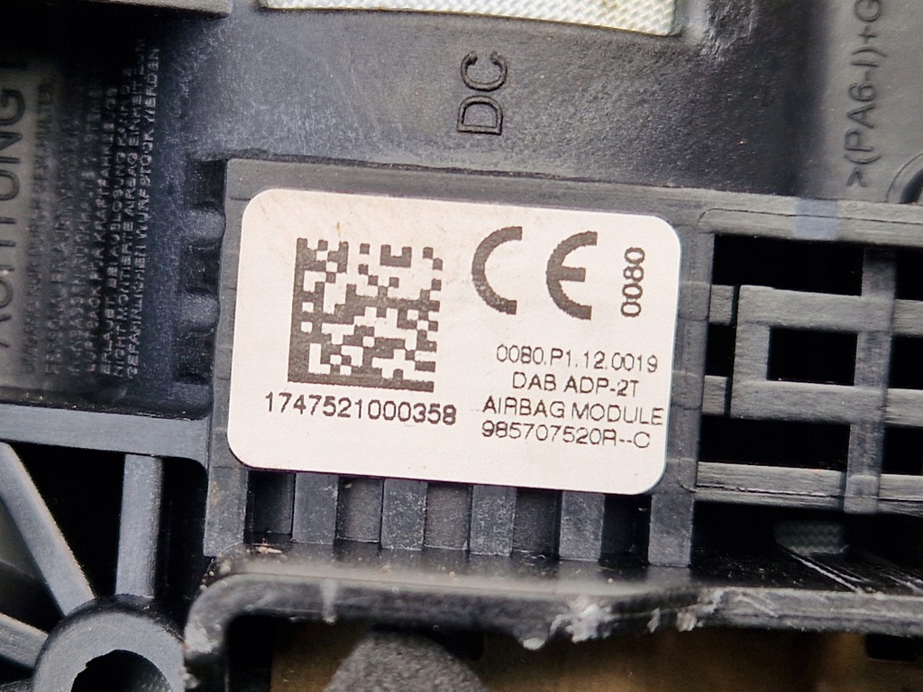 RENAULT KANGOO III ΑΝΤΙΠΡΟΣΩΠΕΥΤΙΚΟ ΜΑΛΛΙΟ 985707520R   2013 Product image