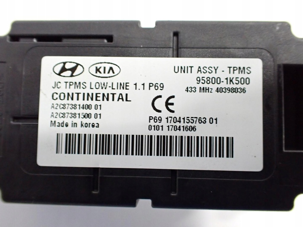 ΑΙΣΘΗΤΗΡΑΣ ΠΙΕΣΗΣ ΕΛΑΣΤΙΚΩΝ 95800-1K500 HYUNDAI IX20 17R Product image
