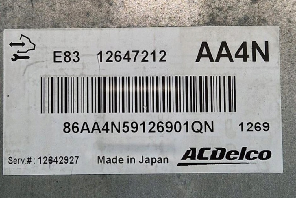 Opel Astra J 12647212 1.6L Diesel 121kW 2011 Υπολογιστής κινητήρα 2011 Product image