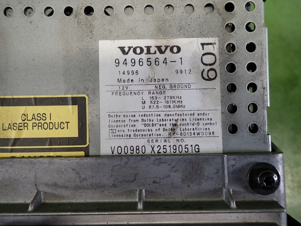 Ραδιόφωνο VOLVO S80 00r 9496564-1 8622401 CD CASSETTE Product image