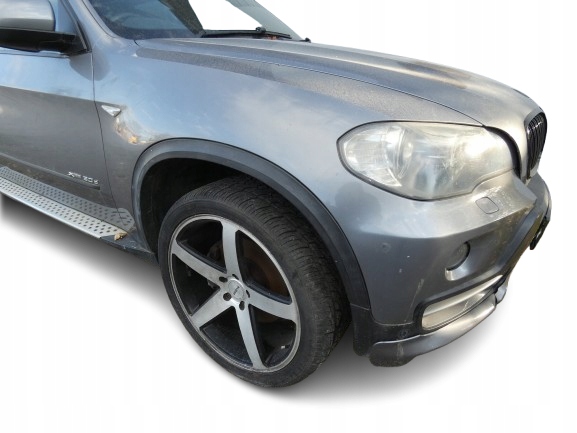 BMW X5 E70 ZDERZAK AERO MASKA BŁOTNIKI PRZÓD KOMPLETNY SPACEGRAU A52/7 Product image