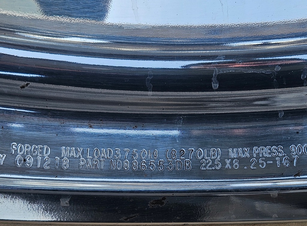 Alu Rim 8,25x22,5 Alcoa Dura-Bright EVO Product image