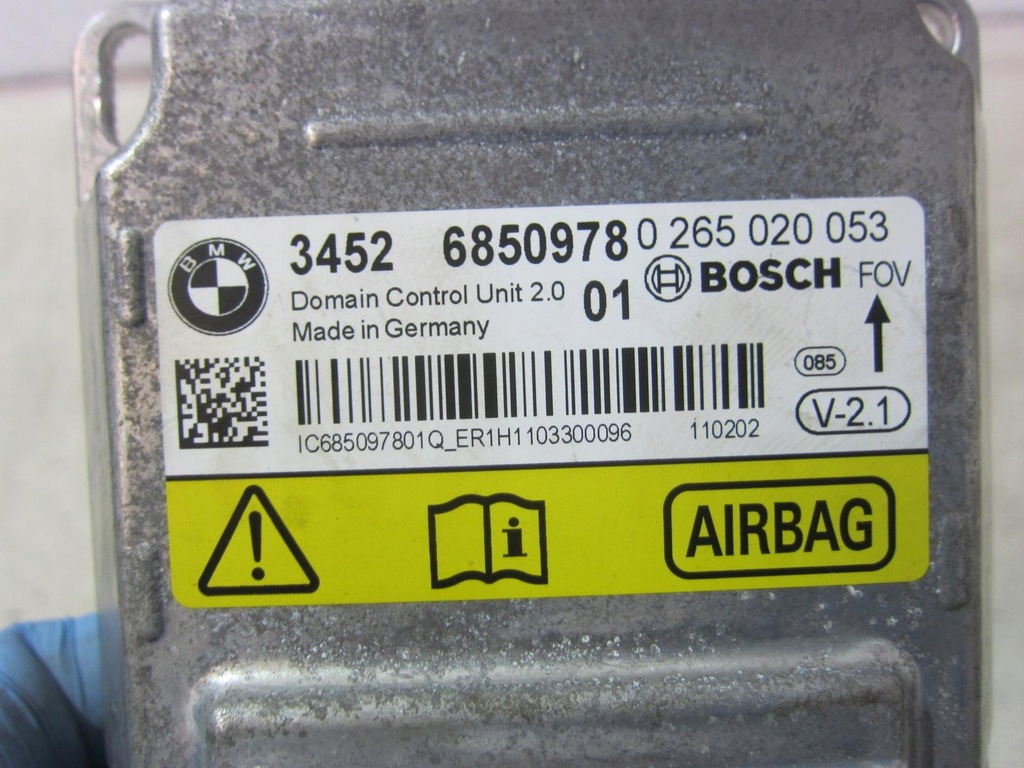 BMW X3 F25 ΜΟΝΑΔΑ ΕΛΕΓΧΟΥ AIRBAG USA ICM 6850978 34526851285 34526850978 Product image