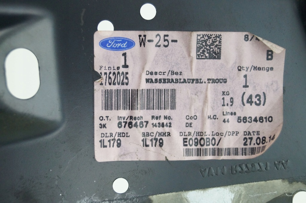 FORD B MAX 12-17 ΓΥΑΛΙΑ ΑΡΙΣΤΕΡΑ ΠΙΣΩ ΖΩΝΗ Τ Product image