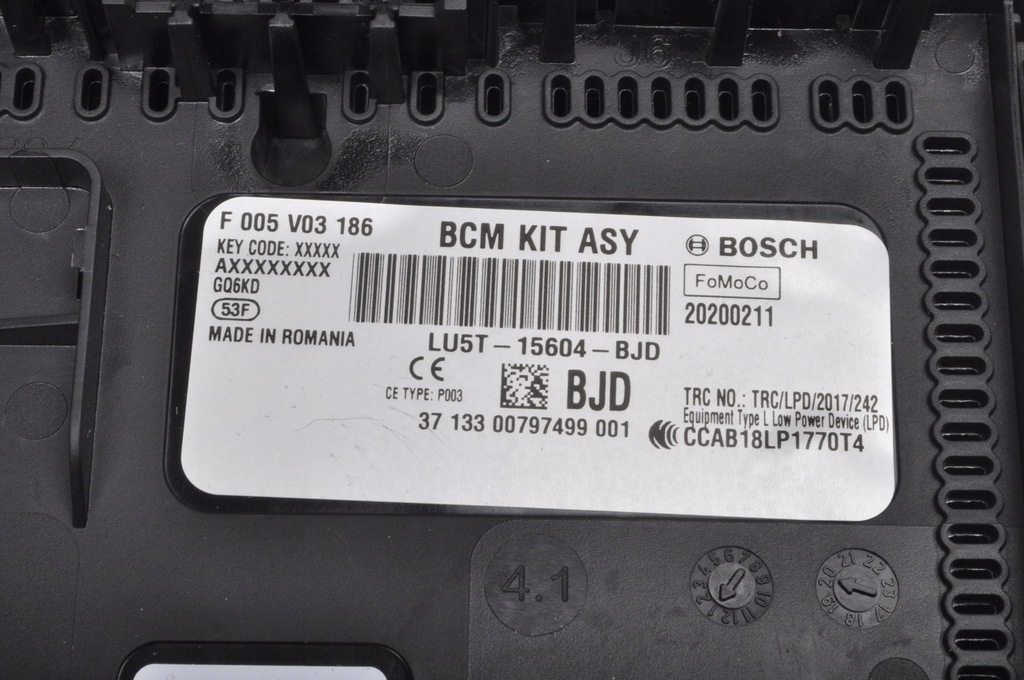 FORD FIESTA MK8 1.0 PUMA MK2 CASE BSI MODULE LU5T-15604-BJD Product image