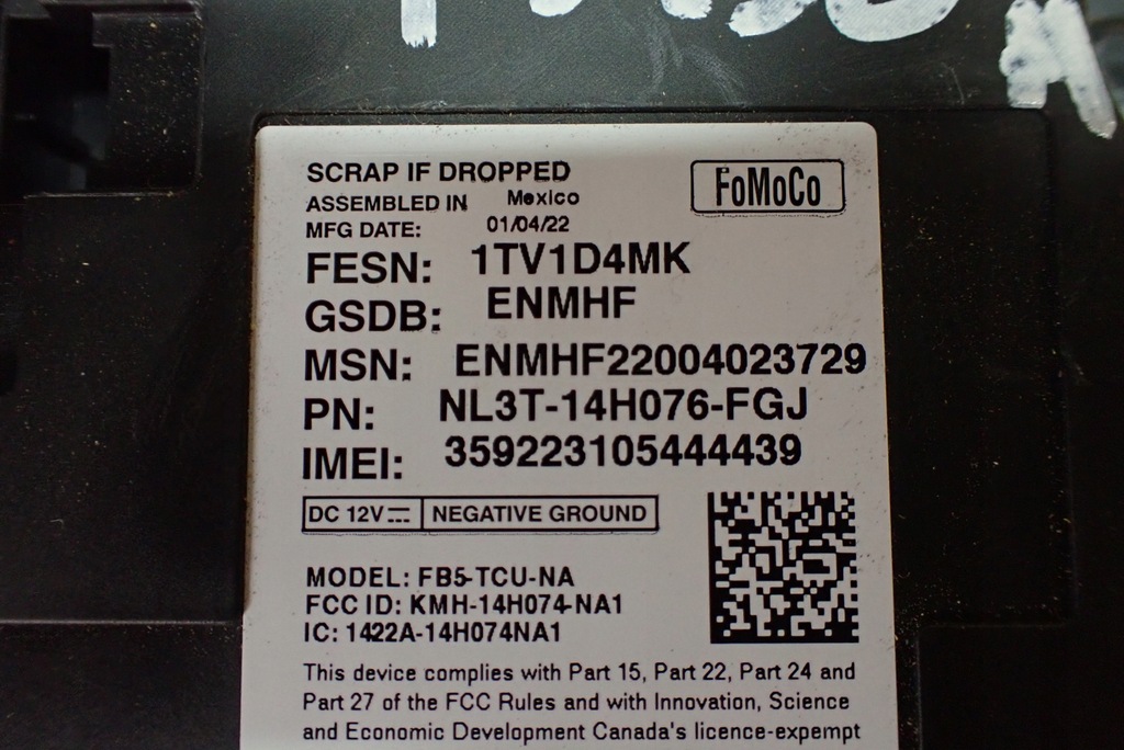 Μονάδα τηλεματικής επικοινωνίας Ford F150 Lariat 2022 Product image