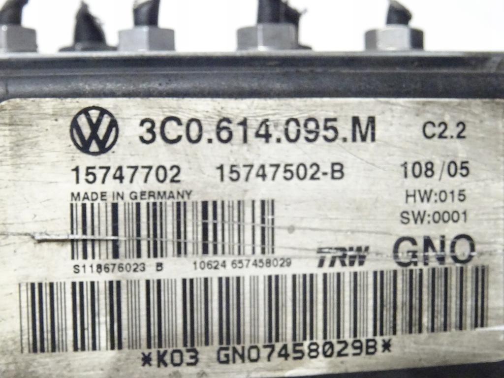 ΕΛΕΓΧΟΣ ΑΝΤΛΙΑ ABS VW PASSAT B6 3C0 3C0614095M Product image
