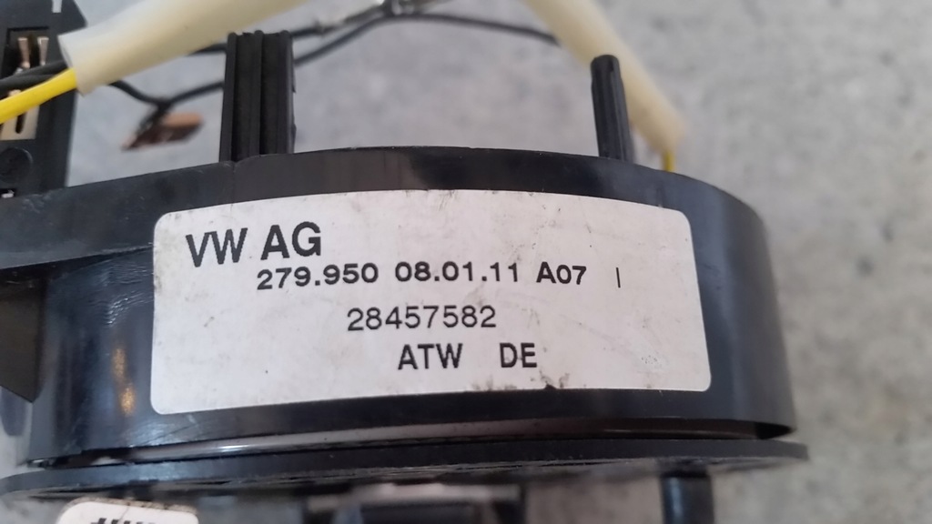VW POLO 9N,T5 LIFT TAPE REVOLVER WITH AIRBAG CABLE ΑΕΡΟΣΑΚΟΙ ΟΔΗΓΟΥ279950 Product image