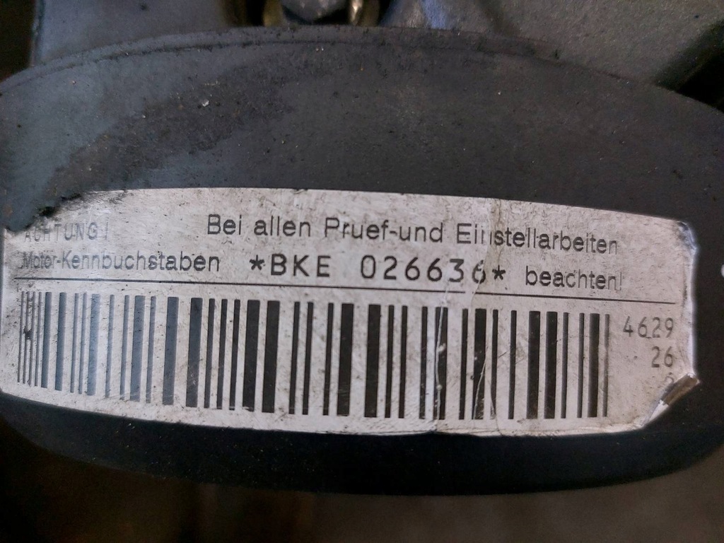DIESEL ENGINE BRE PILLAR AUDI A4 B7 1.9 TDI BKE Product image