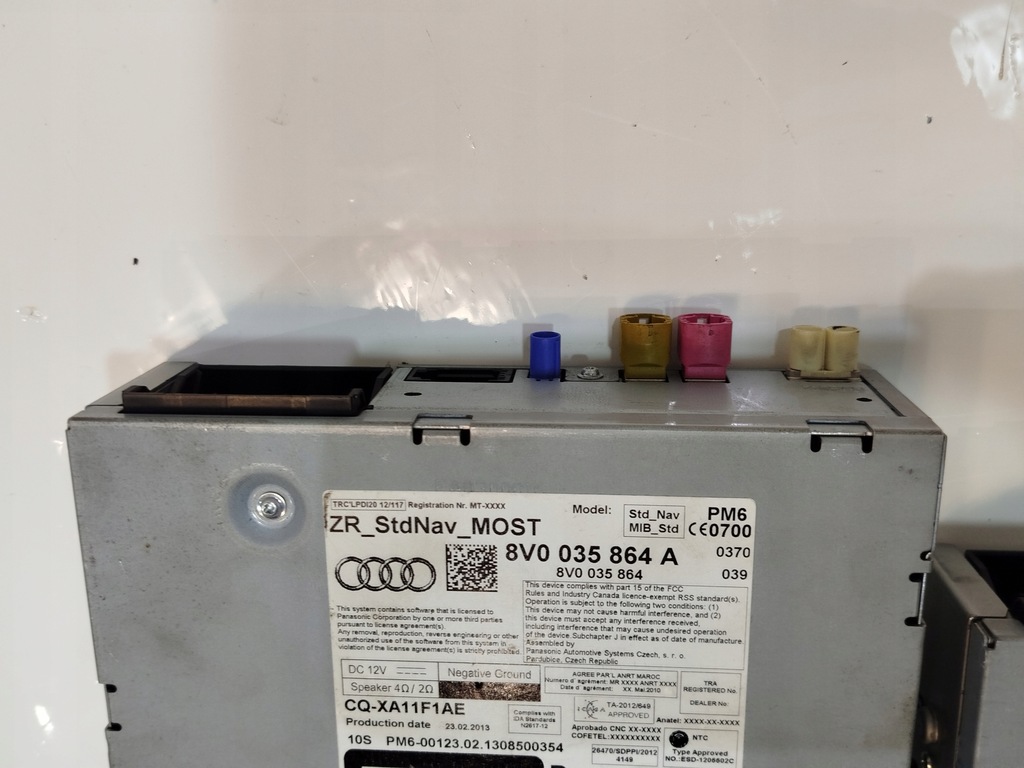 ΑΝΑΓΝΩΣΤΗΣ ΠΛΟΗΓΗΣΗΣ AUDI A3 8V 8V0035864A ΛΕΙΤΟΥΡΓΙΚΟ, ΝΟΜΙΚΟ! Product image