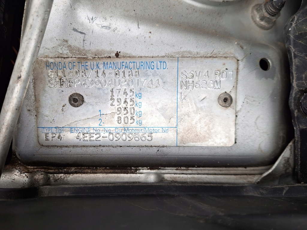 HONDA CIVIC 7 VII SPORT EP4 LIFT ΤΗΛΕΧΕΙΡΙΣΤΗΡΙΟ ΚΕΝΤΡΙΚΟ ΚΛΕΙΔΩΜΑ G8D348HA Product image