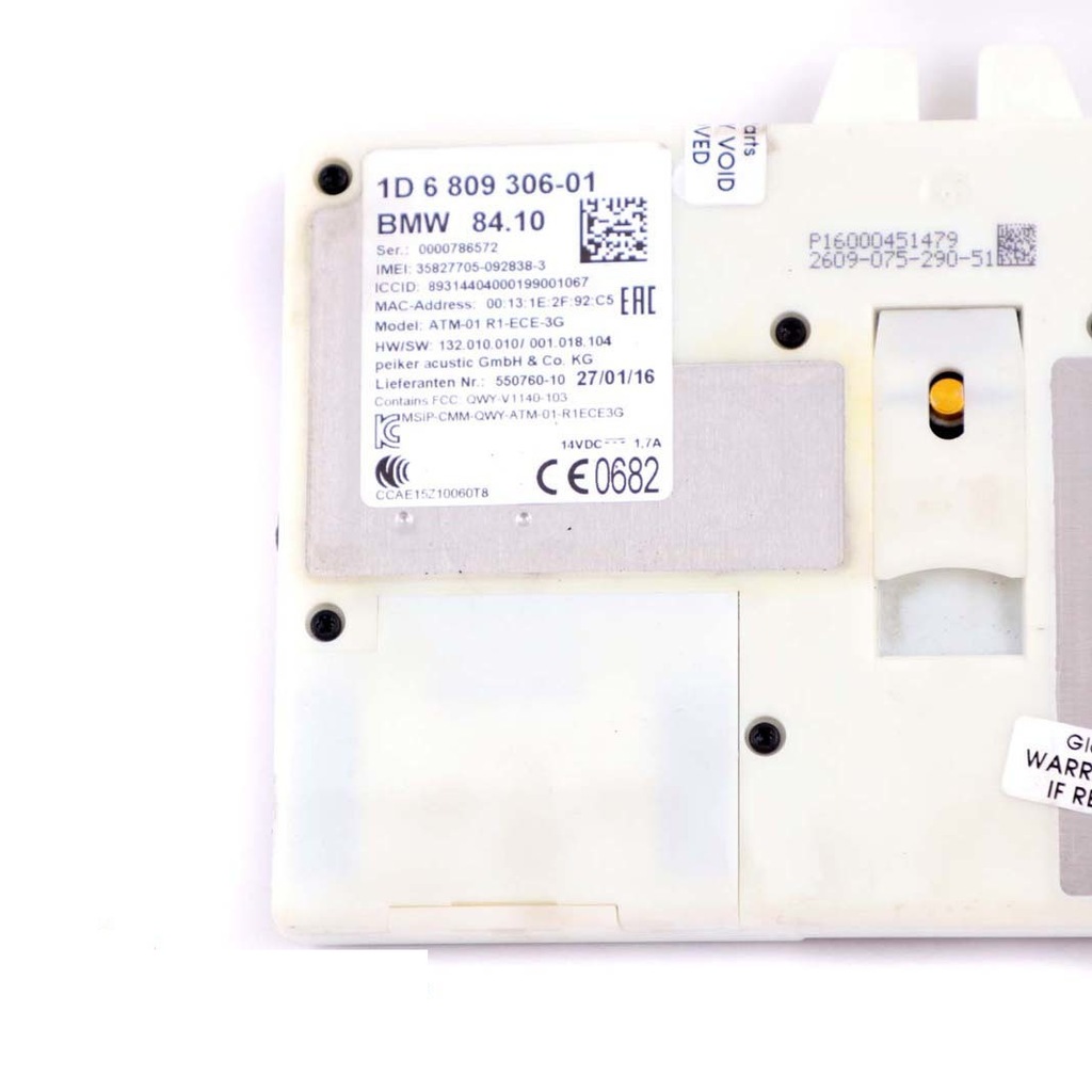 BMW X1 F30 LCI F48 Μονάδα Τηλεμάτης ATM ECE 3G 6809306 Μονάδα Product image