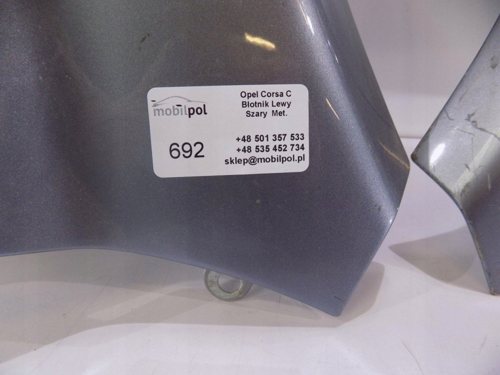 Opel Corsa C Mudguard Left Grey - 0692 Product image