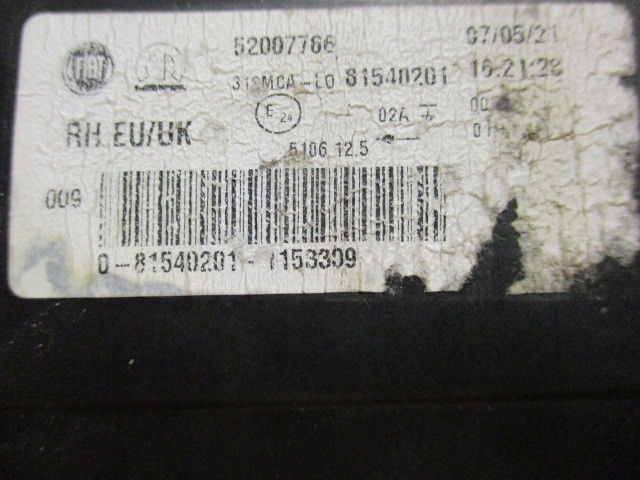 HALOGEN RIGHT FIAT 500 LIFT LED 52007766 Product image