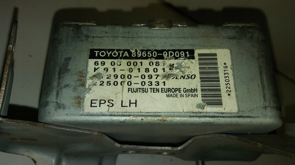 ΕΛΕΓΧΟΣ ΥΔΡΟΜΕΙΟΥ ΤΙΜΟΝΙΟΥ TOYOTA YARIS 89650-0D091 Product image