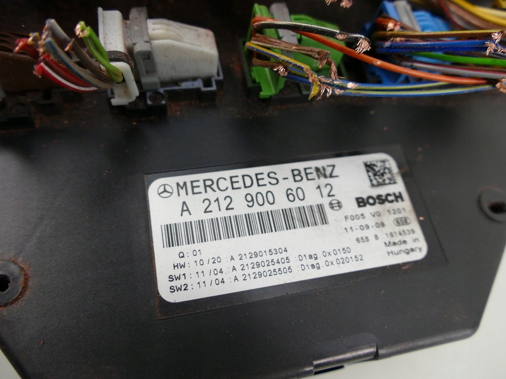 MERCEDES W212 2.2 CDI MODULE SAM SAFETY BOX. Product image